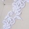 1 Yard White Contempo Almond Pearl Bridal Lace Trim 1.5 Inch Wide Beaded Wedding Lace